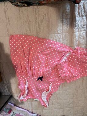 Girls' Pink Polka Dot Matching Set - Two-Piece Outfit